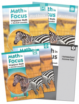 Math in Focus Homeschool Pkg w/ Ans Key Gr 5