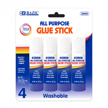 All Purpose Glue Stick (8g/0.28 oz.) Premium Small - 4/Pack