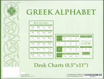Greek Desk Charts (2 Charts/Set 8.5" x 11")
