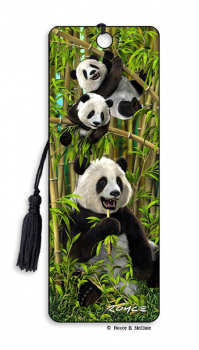 Pandas 3D Bookmark