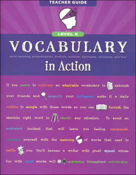 Vocabulary in Action Level E Teacher Guide