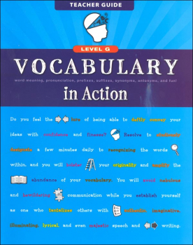 Vocabulary in Action Level G Teacher Guide