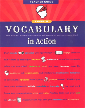 Vocabulary in Action Level H Teacher Guide