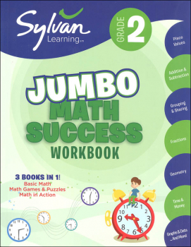 Sylvan Learning 2nd Grade Jumbo Math Success Workbook