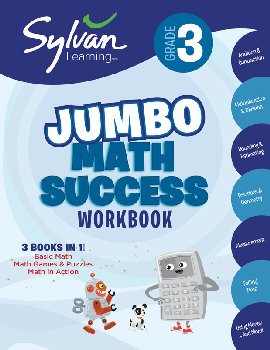 Sylvan Learning 3rd Grade Jumbo Math Success Workbook