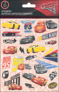 Cars 3 Foldover Stickers (2 Sheets)