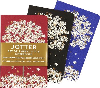 Jotters Mini Notebooks - Falling Blossoms (set of 3)
