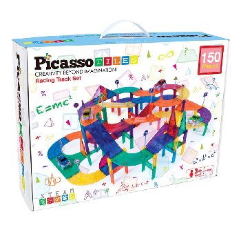Picasso Tiles Race Track Building Blocks (150 piece)