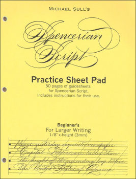 Spencerian Guidesheet Beginner Practice Tablet