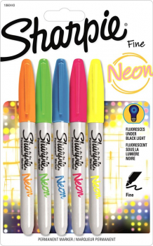 Sharpie Fine Neon Colors (set of 5)