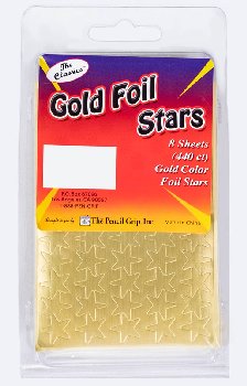 Gold Foil Stars Stickers 440 Count