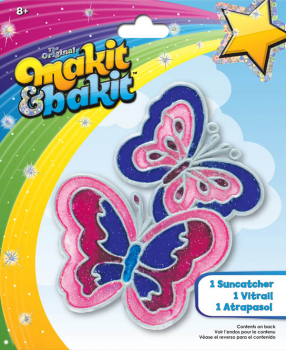 Makit & Bakit Suncatcher: Glitter Butterflies