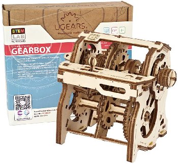 Ugears 3D Wooden Mechanical Model Gearbox