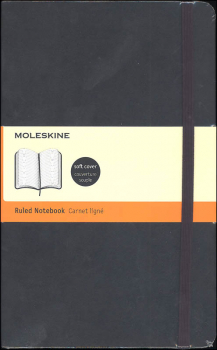 Classic Black Softcover Large Notebook - Ruled
