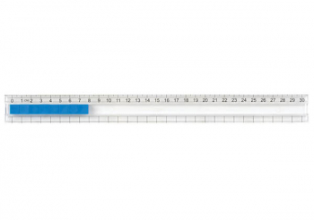 Clear-View Number Track Rule