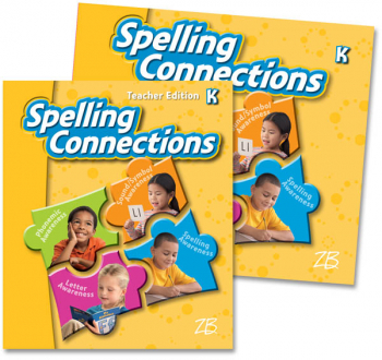 Zaner-Bloser Spelling Connections Grade K Home School Bundle -Student Edition/Teacher Edition (2012 edition)