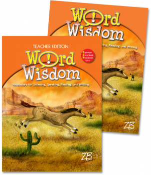 Zaner-Bloser Word Wisdom Grade 4 Home School Bundle - Student Edition/Teacher Edition (2013 edition)