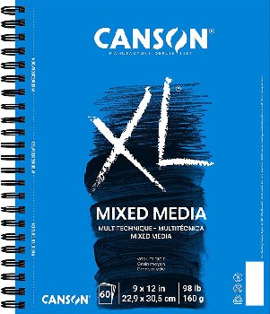 Canson XL Mix Media Pad 9" x 12" (60 Sheets)