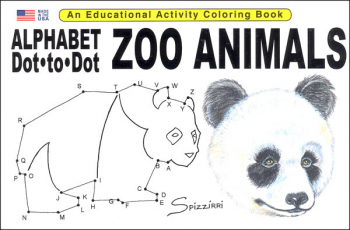 Alphabet Dot-to-Dot Zoo Animals Activity Book