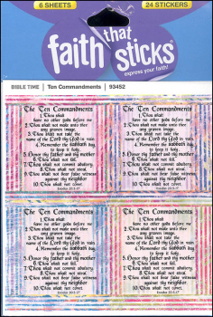 Ten Commandments Stickers (Faith That Sticks)