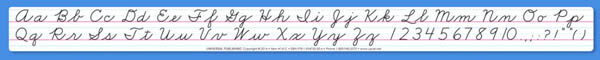 Universal Handwriting Cursive Desk Strip
