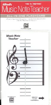 Alfred's Music Note Teacher All-In-One Flashcards (White)