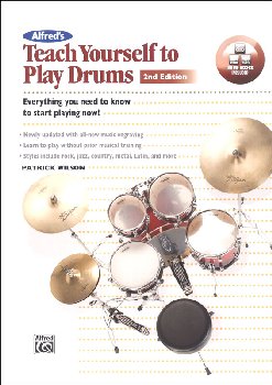 Alfred's Teach Yourself to Play Drums Book & Online Video/Audio