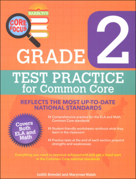 Test Practice for Common Core Grade 2 (Barron's Core Focus Workbook)