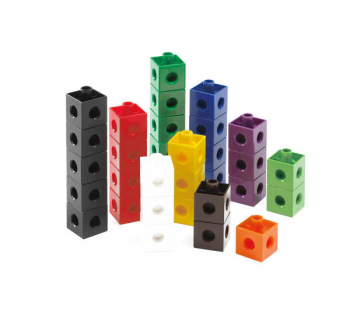 Snap Cubes, 2cm, 10 colors (100 pieces)