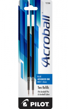 Acroball Ink Refills - Medium Point - Blue (2 pack)