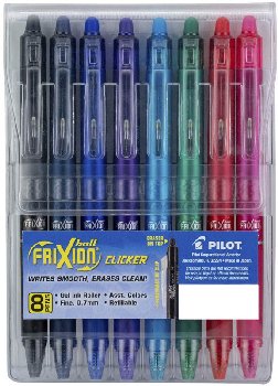 Frixion Clicker Erasable Pen Fine Point - Assorted (8 pack)