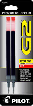 G2 Ink Refills - Extra Fine Point - Red (2 pack)