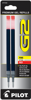 G2 Ink Refills - Fine Point - Red (2 pack)