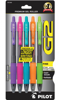 G2 Premium Gel Roller Fine Point Pen - Assorted (5 pack)