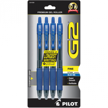 G2 Premium Gel Roller Fine Point Pen - Blue (4 pack)