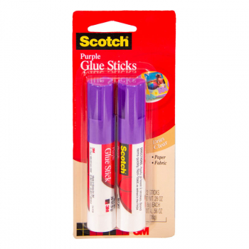 Scotch Purple Glue Sticks,0.28 oz - pack of 2