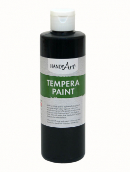 Black Tempera Paint 8 oz.