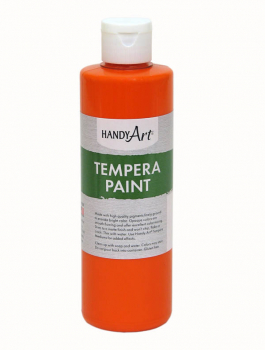 Orange Tempera Paint 8 oz.