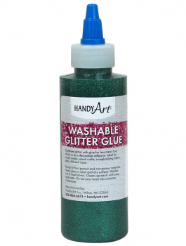 Glitter Glue (Washable) Green - 4 oz.