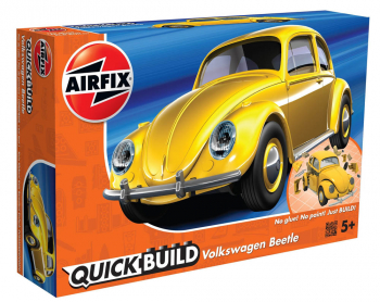 QuickBuild VW Beetle Car - Yellow