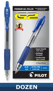 G2 Extra Fine Point Pen - Blue (box of 12)