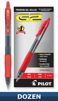 G2 Fine Point Pen - Red (box of 12)