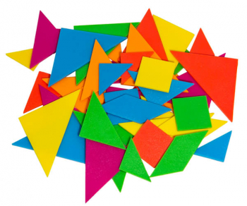 Tangrams (Brights) -  6 Sets (1 of each color)