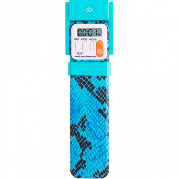 Mark-My-Time Digital Booklight Blue Snake Skin