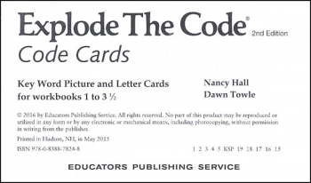 Explode the Code Cards (2nd Edition)