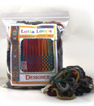Lotta Loops Multi Colored Cotton Traditional Size - Designer