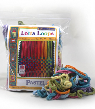 Lotta Loops Multi Colored Cotton Traditional Size - Pastels