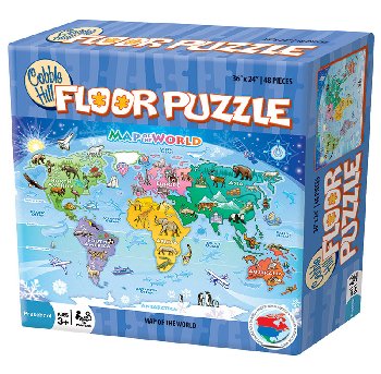 Map of the World Floor Puzzle (48 Pieces)