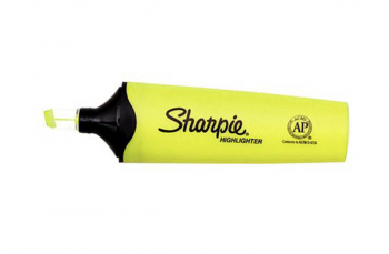Sharpie Clearview Highlighter with Smear Guard - Yellow