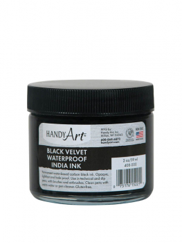 Handy Art Black Velvet India Ink (2 oz. Jar)